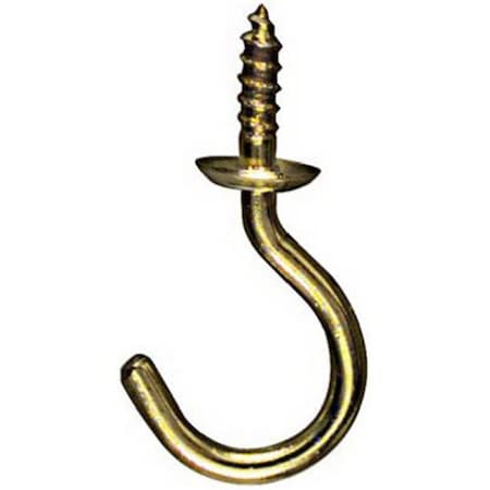 Eat-In N200-303 0.75 in. Solid Brass Cup Hook EA698216